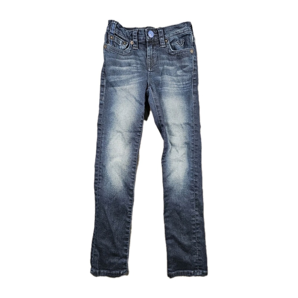 True Religion Kids Rocco Skinny Jeans Girls Size 8 Blue Stretch Denim